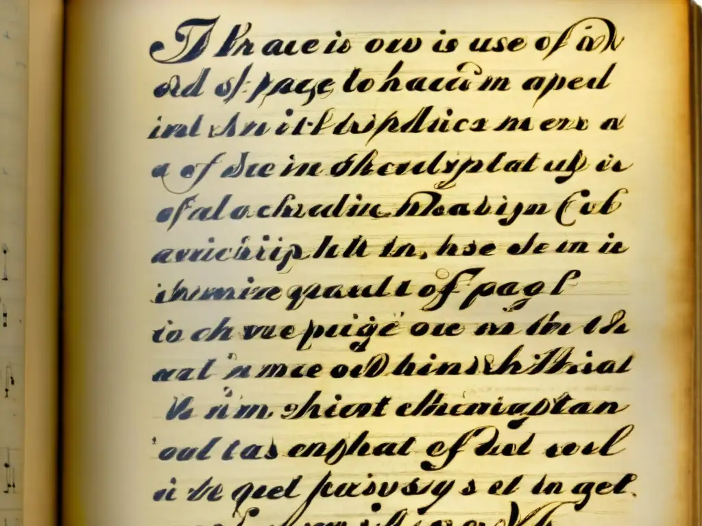 Antiguo libro abierto con caligrafía detallada y notas sobre la importancia de diacríticos en pronunciación