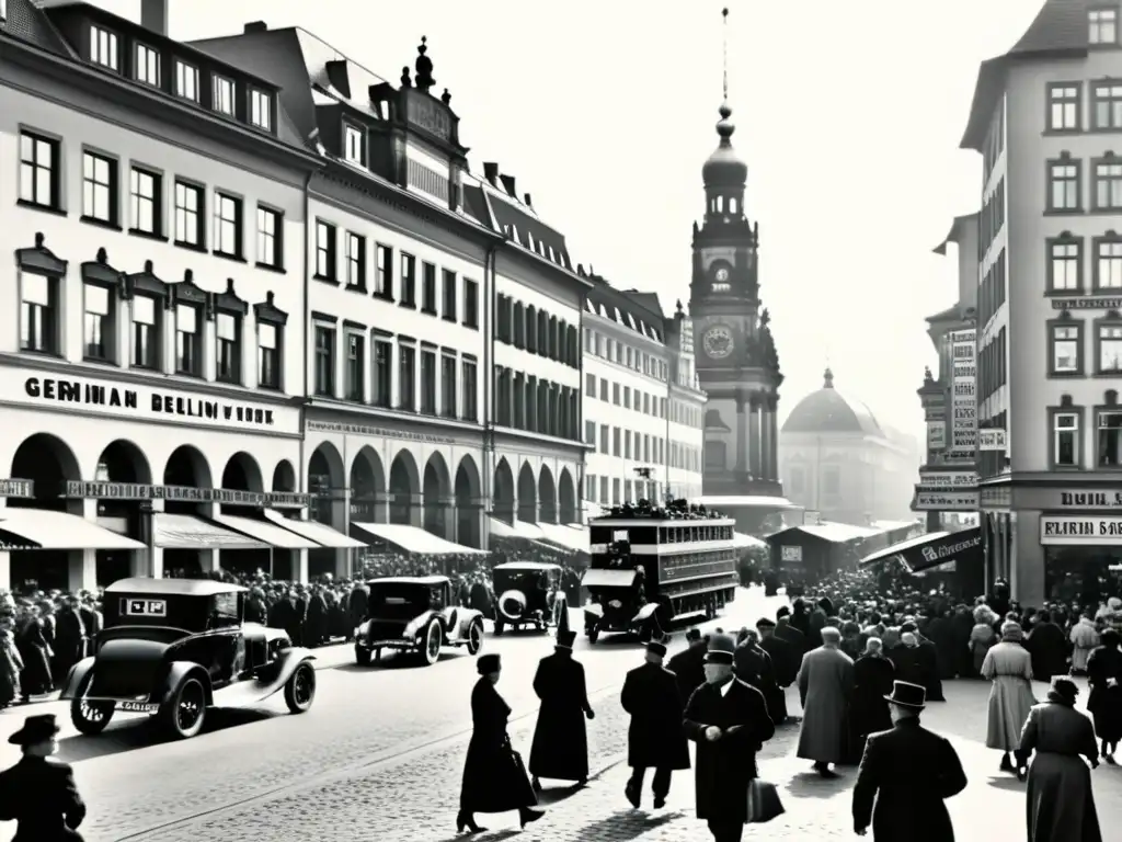 Berlín en el siglo XX: Vida cotidiana en las calles Un bullicioso y pintoresco escenario callejero en el Berlín del siglo XX