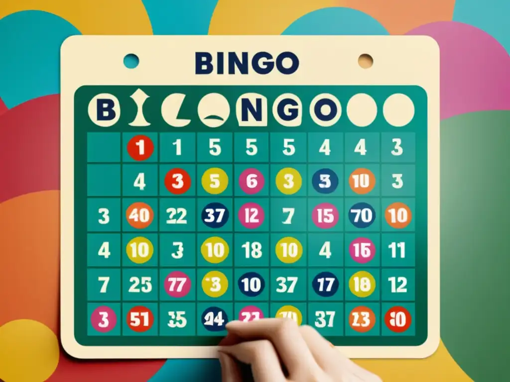 Un juego de bingo vintage en un aula bulliciosa, herramienta divertida para el aula