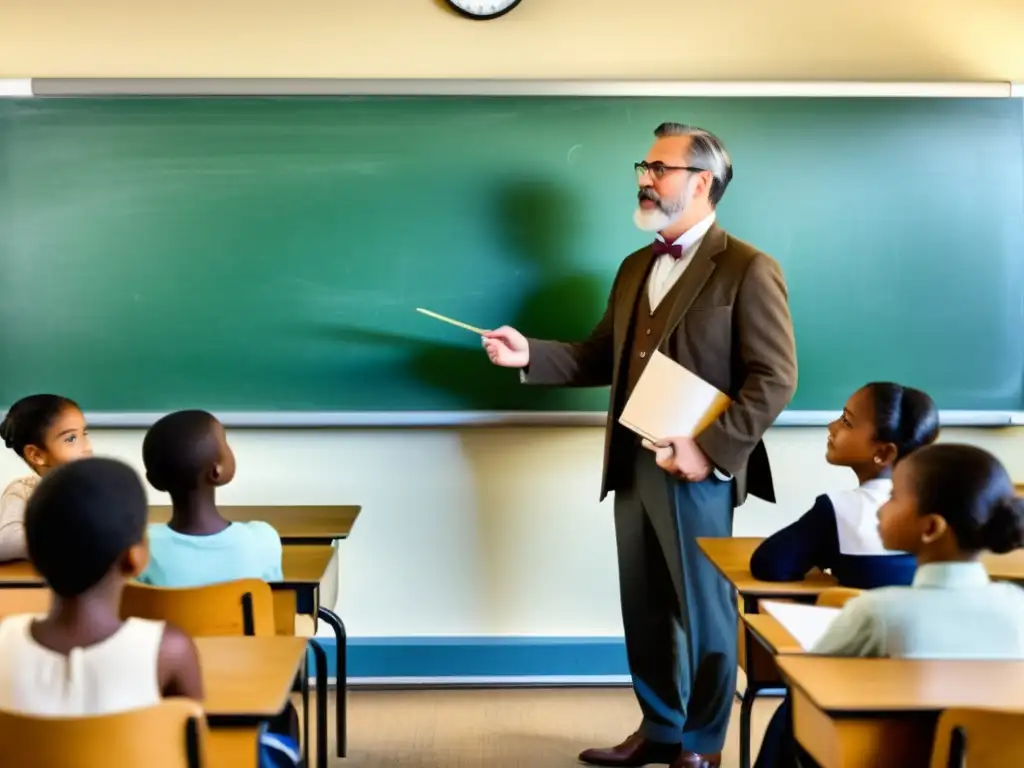 Profesor experto imparte una emotiva clase de idiomas, destacando la efectividad de apps frente a la enseñanza presencial