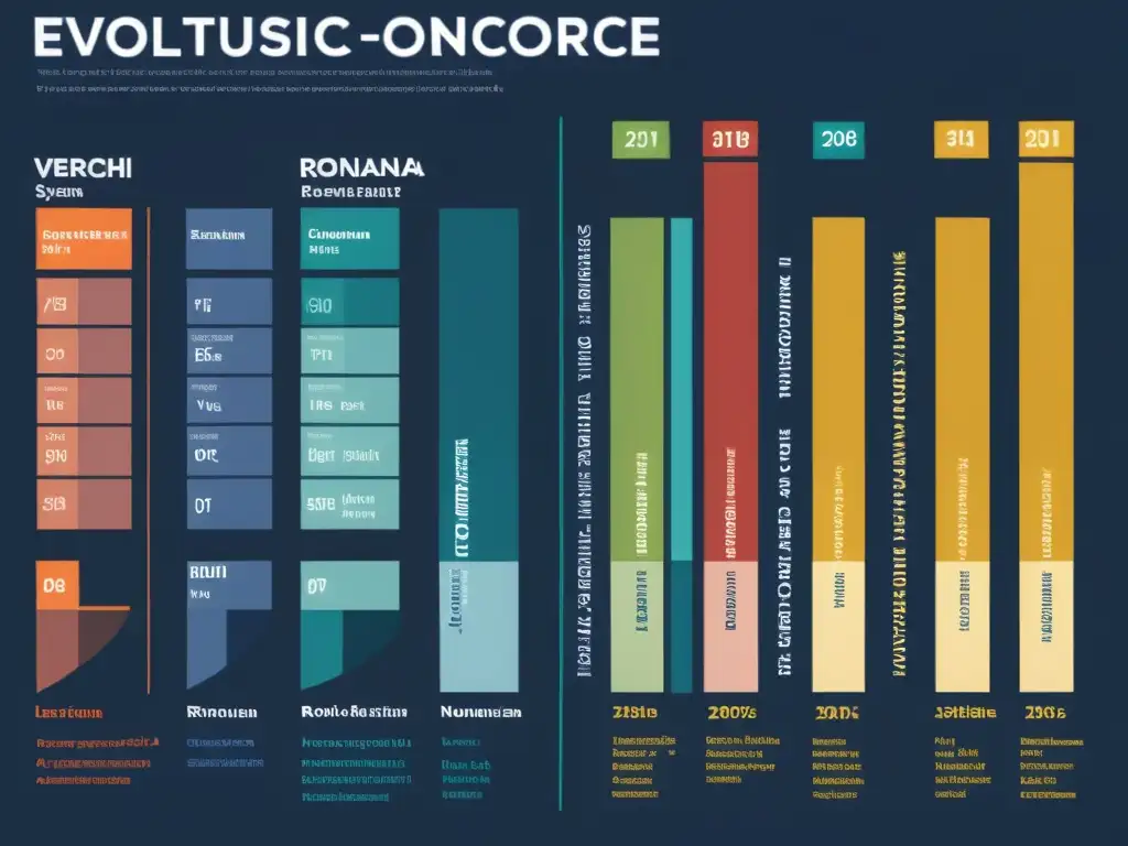 Comparación visual de la evolución de sistemas de concordancia lingüística en francés y rumano